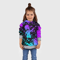 Толстовка-худи детская FORTNITE x MARSHMELLO, цвет: 3D-меланж — фото 2