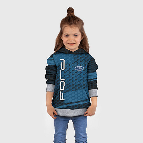 Детская толстовка FORD / 3D-Меланж – фото 4