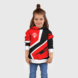 Толстовка-худи детская Russia, цвет: 3D-белый — фото 2