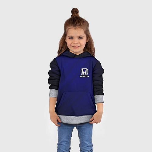 Детская толстовка HONDA / 3D-Меланж – фото 4