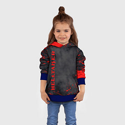 Толстовка-худи детская Helltaker Logo Z, цвет: 3D-синий — фото 2