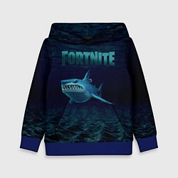 Толстовка-худи детская Loot Shark Fortnite, цвет: 3D-синий