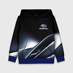 Толстовка-худи детская SUBARU, цвет: 3D-синий