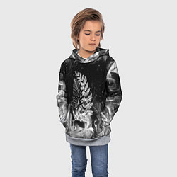 Толстовка-худи детская THE LAST OF US 2 ТАТУ ЭЛЛИ, цвет: 3D-меланж — фото 2