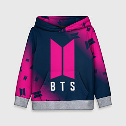 Толстовка-худи детская BTS БТС, цвет: 3D-меланж