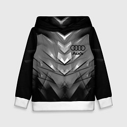 Толстовка-худи детская AUDI, цвет: 3D-белый