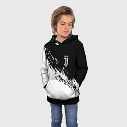 Толстовка-худи детская JUVENTUS, цвет: 3D-черный — фото 2