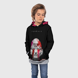 Толстовка-худи детская Вандалы арт, цвет: 3D-меланж — фото 2