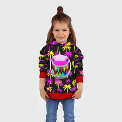 Толстовка-худи детская 6ix9ine, цвет: 3D-красный — фото 2