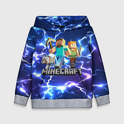 Толстовка-худи детская MINECRAFT МАЙНКРАФТ, цвет: 3D-меланж