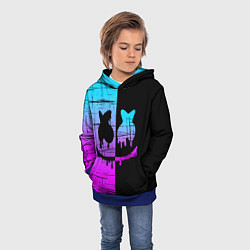 Толстовка-худи детская FORTNITE MARSHMELLO, цвет: 3D-синий — фото 2