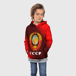 Толстовка-худи детская СССР USSR, цвет: 3D-меланж — фото 2