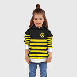 Толстовка-худи детская BORUSSIA, цвет: 3D-белый — фото 2
