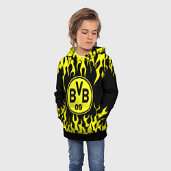 Толстовка-худи детская BORUSSIA, цвет: 3D-черный — фото 2