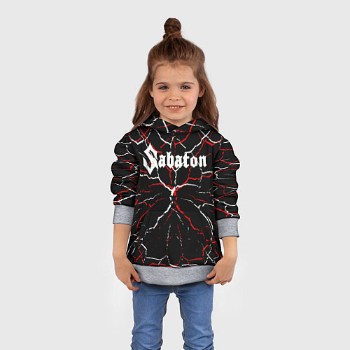 Детская толстовка Sabaton / 3D-Меланж – фото 4