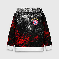 Толстовка-худи детская BAYERN MUNCHEN, цвет: 3D-белый