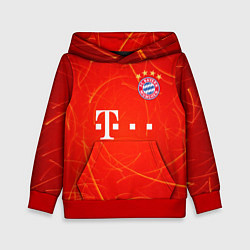 Толстовка-худи детская BAYERN MUNCHEN, цвет: 3D-красный