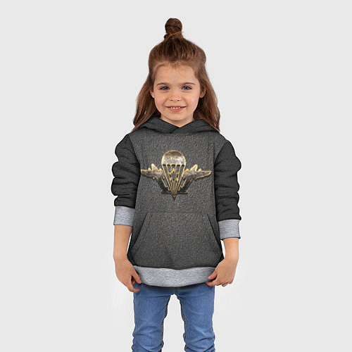 Детская толстовка ВДВ / 3D-Меланж – фото 4