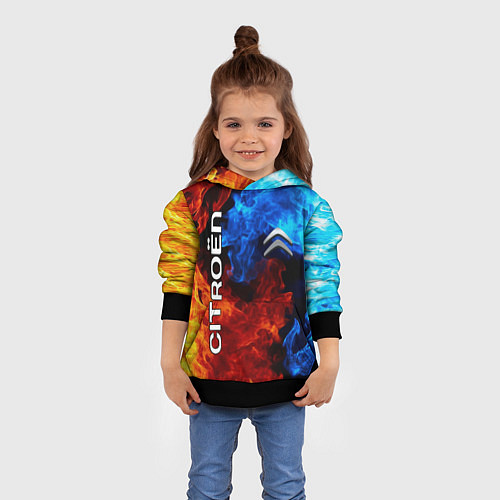 Детская толстовка CITROEN / 3D-Черный – фото 4