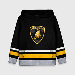 Толстовка-худи детская Lamborghini Uniform, цвет: 3D-меланж