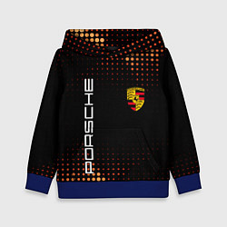 Толстовка-худи детская PORSCHE, цвет: 3D-синий