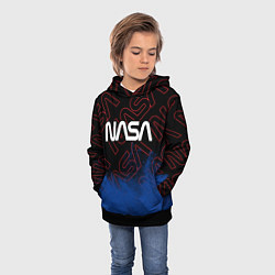 Толстовка-худи детская NASA НАСА, цвет: 3D-черный — фото 2