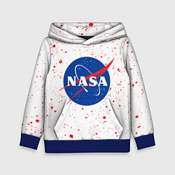 Толстовка-худи детская NASA НАСА, цвет: 3D-синий