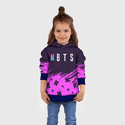 Толстовка-худи детская BTS БТС, цвет: 3D-синий — фото 2