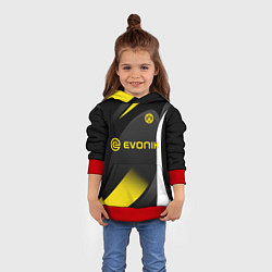 Толстовка-худи детская BORUSSIA DORTMUND, цвет: 3D-красный — фото 2