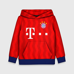 Толстовка-худи детская FC Bayern Munchen, цвет: 3D-синий