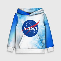 Толстовка-худи детская NASA НАСА, цвет: 3D-белый