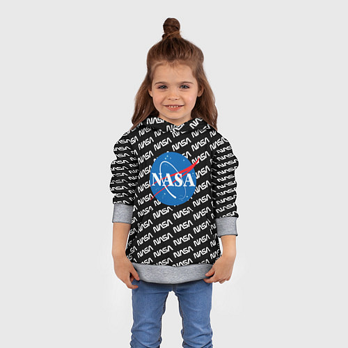 Детская толстовка NASA / 3D-Меланж – фото 4