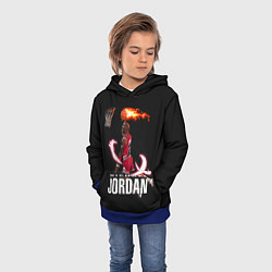 Толстовка-худи детская MICHAEL JORDAN, цвет: 3D-синий — фото 2