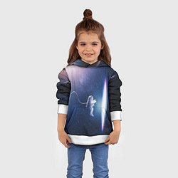 Толстовка-худи детская В КОСМОСЕ D, цвет: 3D-белый — фото 2