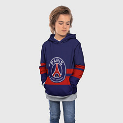 Толстовка-худи детская PSG, цвет: 3D-меланж — фото 2