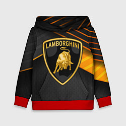 Толстовка-худи детская Lamborghini, цвет: 3D-красный