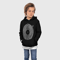 Толстовка-худи детская JOY DIVISION, цвет: 3D-белый — фото 2