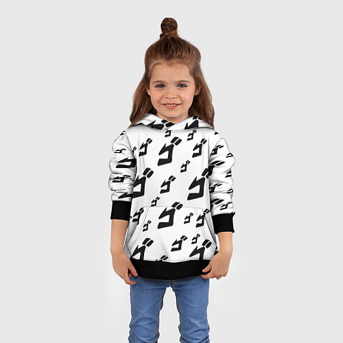 Детская толстовка JoJo Bizarre Adventure / 3D-Черный – фото 4