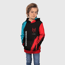 Толстовка-худи детская WATCH DOGS LEGION ВОТЧ ДОГС, цвет: 3D-красный — фото 2