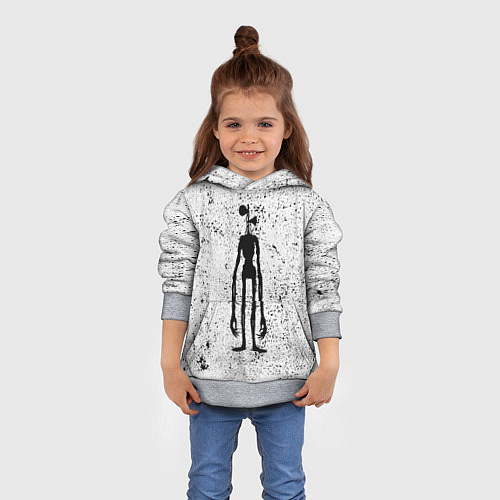 Детская толстовка Сиреноголовый / 3D-Меланж – фото 4