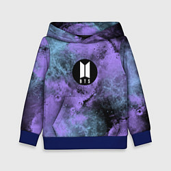 Толстовка-худи детская BTS, цвет: 3D-синий