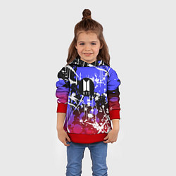 Толстовка-худи детская BTS, цвет: 3D-красный — фото 2