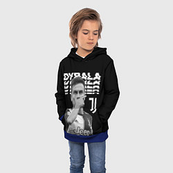 Толстовка-худи детская Paulo Dybala, цвет: 3D-синий — фото 2