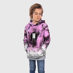 Толстовка-худи детская BTS, цвет: 3D-меланж — фото 2