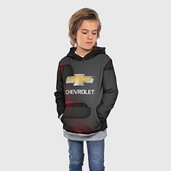 Толстовка-худи детская CHEVROLET, цвет: 3D-меланж — фото 2