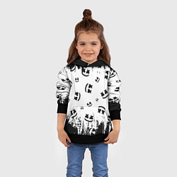 Толстовка-худи детская MARSHMELLO МАРШМЕЛЛОУ, цвет: 3D-черный — фото 2