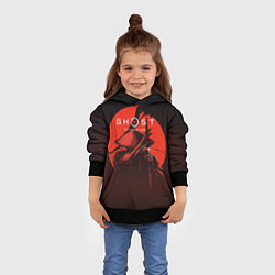 Толстовка-худи детская Ghost of Tsushima, цвет: 3D-черный — фото 2