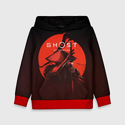Толстовка-худи детская Ghost of Tsushima, цвет: 3D-красный