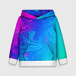 Толстовка-худи детская BACKGROUND IN NEON, цвет: 3D-белый