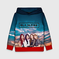 Толстовка-худи детская BlackPink, цвет: 3D-красный